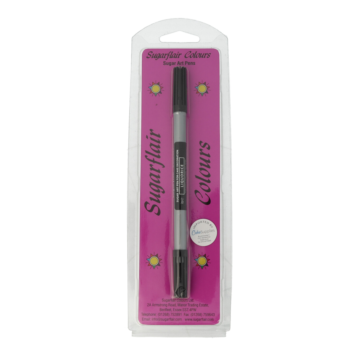Lebensmittel-Farbstift Liquorice Black / Schwarz Lebensmittel-Farbstift Liquorice Black / Schwarz