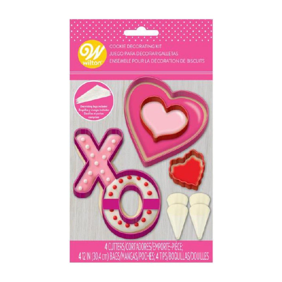 Herz XO- Keks/Fondant Dekorations-Set 12-teilig Herz XO- Keks/Fondant Dekorations-Set 12-teilig
