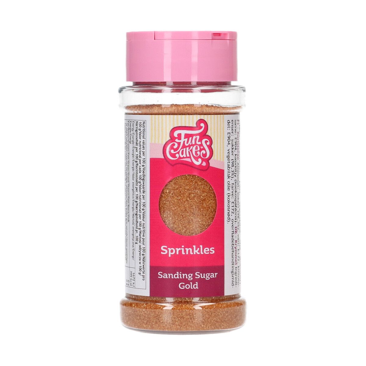 Farbzucker / Sanding Sugar - Gold 80 g