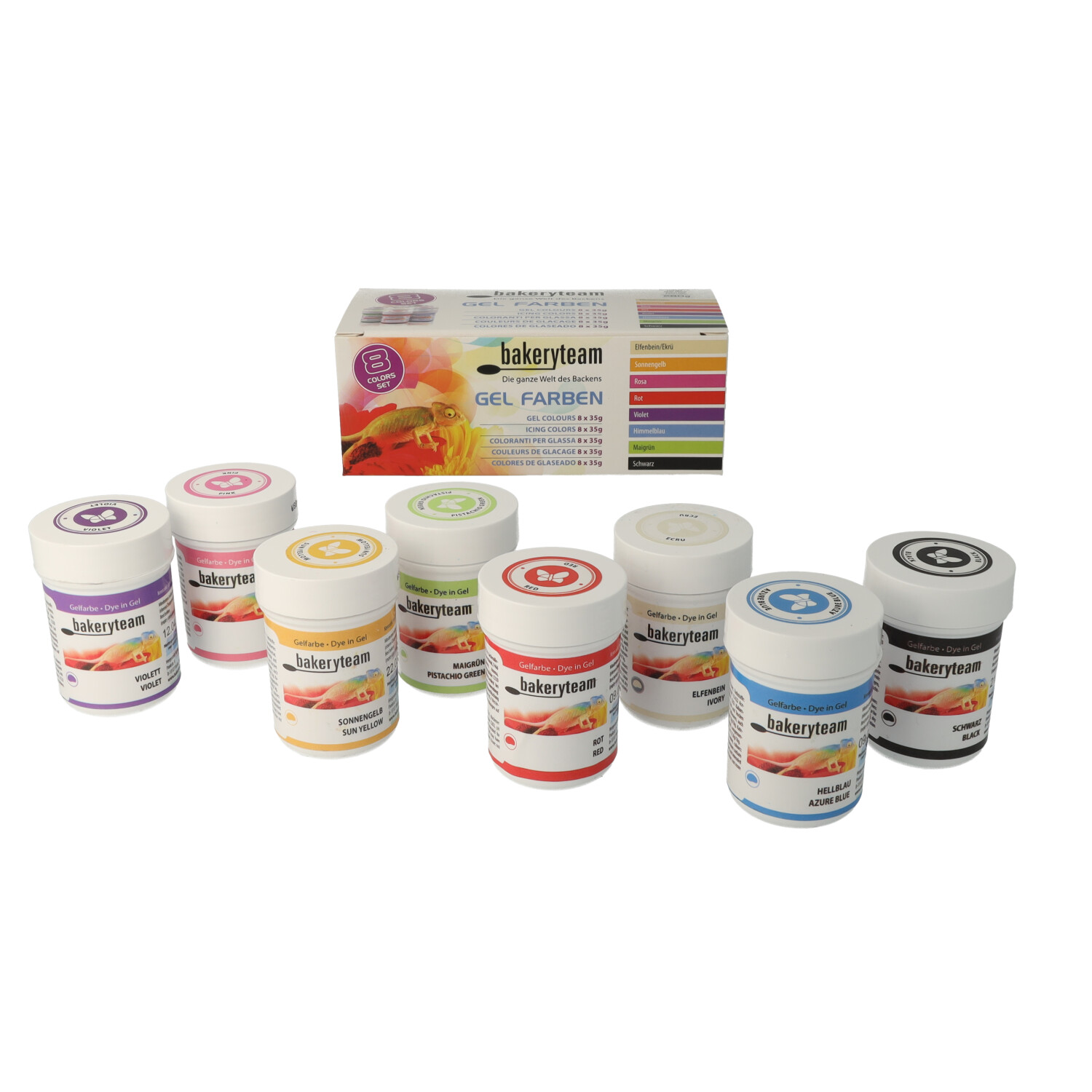 Lebensmittelfarben Set 8 x 35 g Lebensmittelfarben Set 8 x 35 g