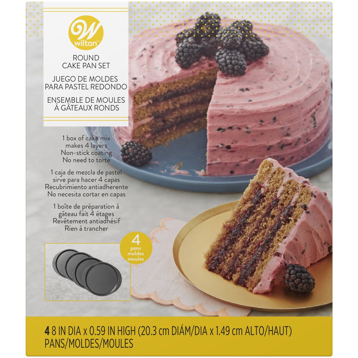 Cake Pan Easy Layers -20 cm- Set/4 - B-Ware Cake Pan Easy Layers -20 cm- Set/4 - B-Ware