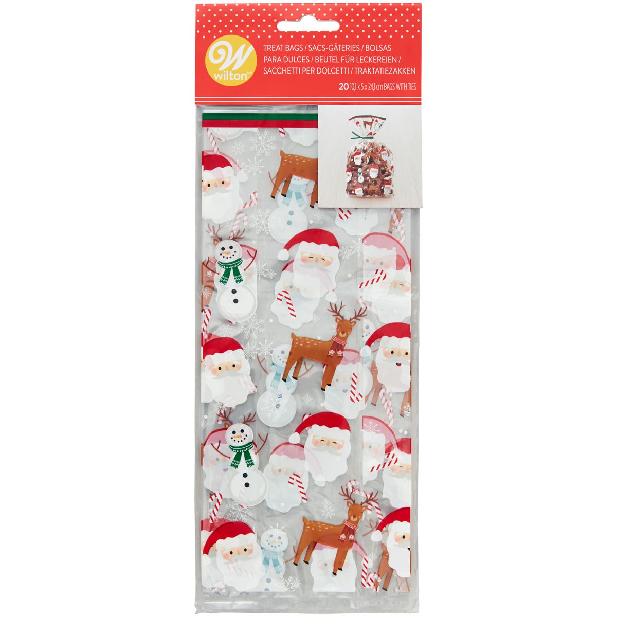 Süßigkeitentüten Santa/Schneemann/Rentier 20 Beutel Süßigkeitentüten Santa/Schneemann/Rentier 20 Beutel