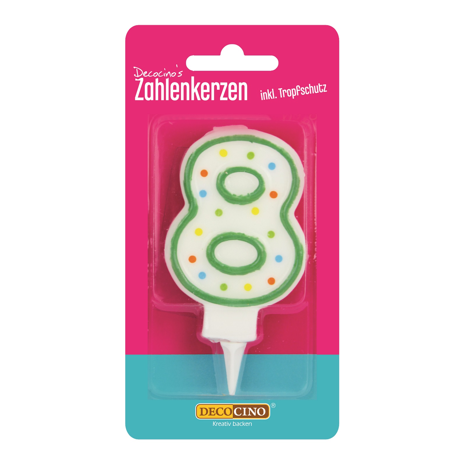 Zahlenkerze 8 Zahlenkerze 8