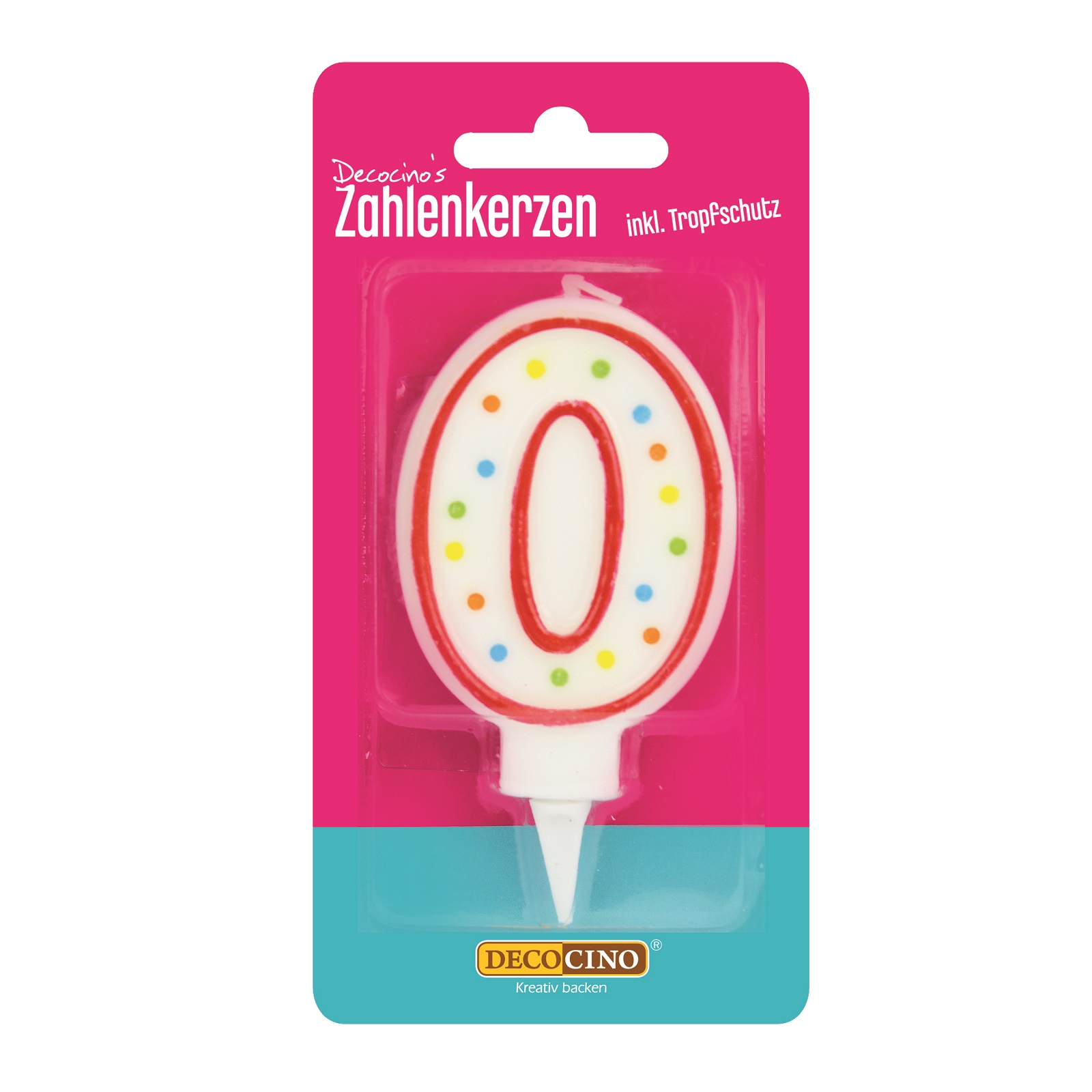 Zahlenkerze 0 Zahlenkerze 0