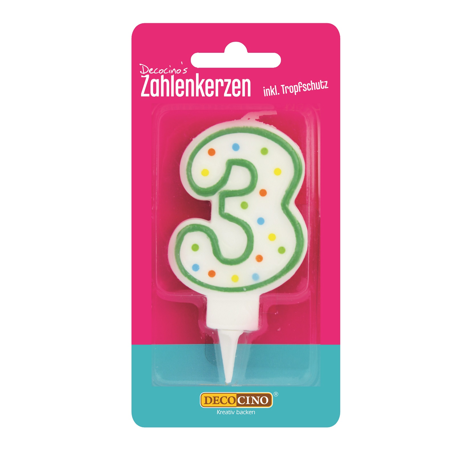 Zahlenkerze 3 Zahlenkerze 3