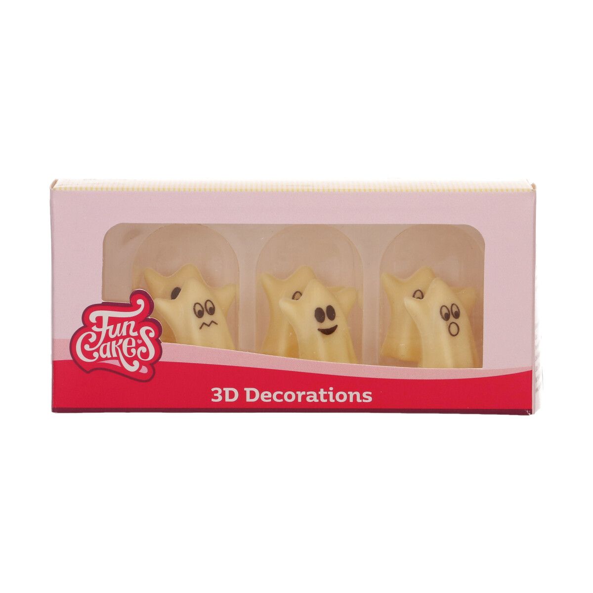 Schokoladendekorationen 3D Geister Set/6 Schokoladendekorationen 3D Geister Set/6