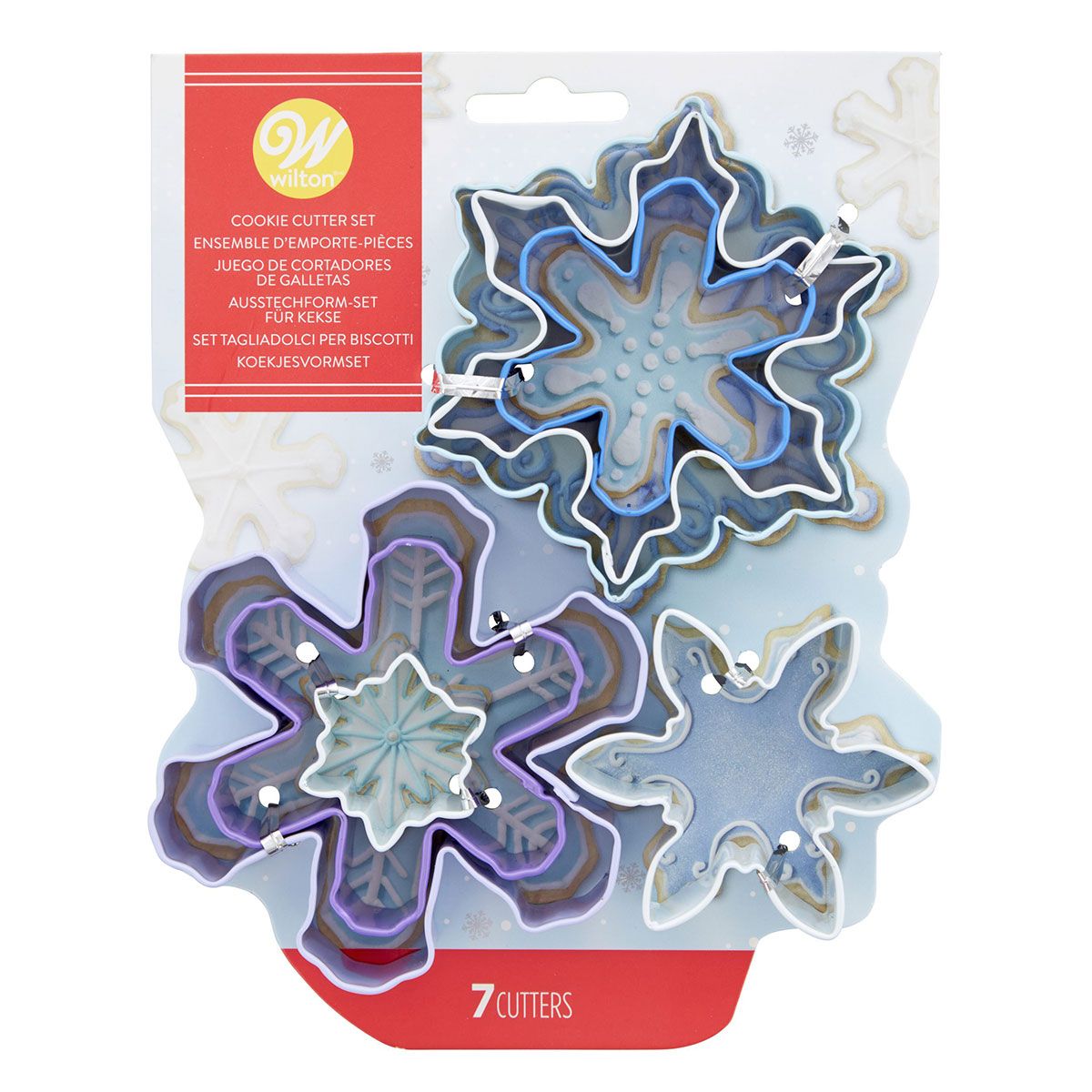 Ausstechformen Cookie Cutter Set Schneeflocken 7 Stück