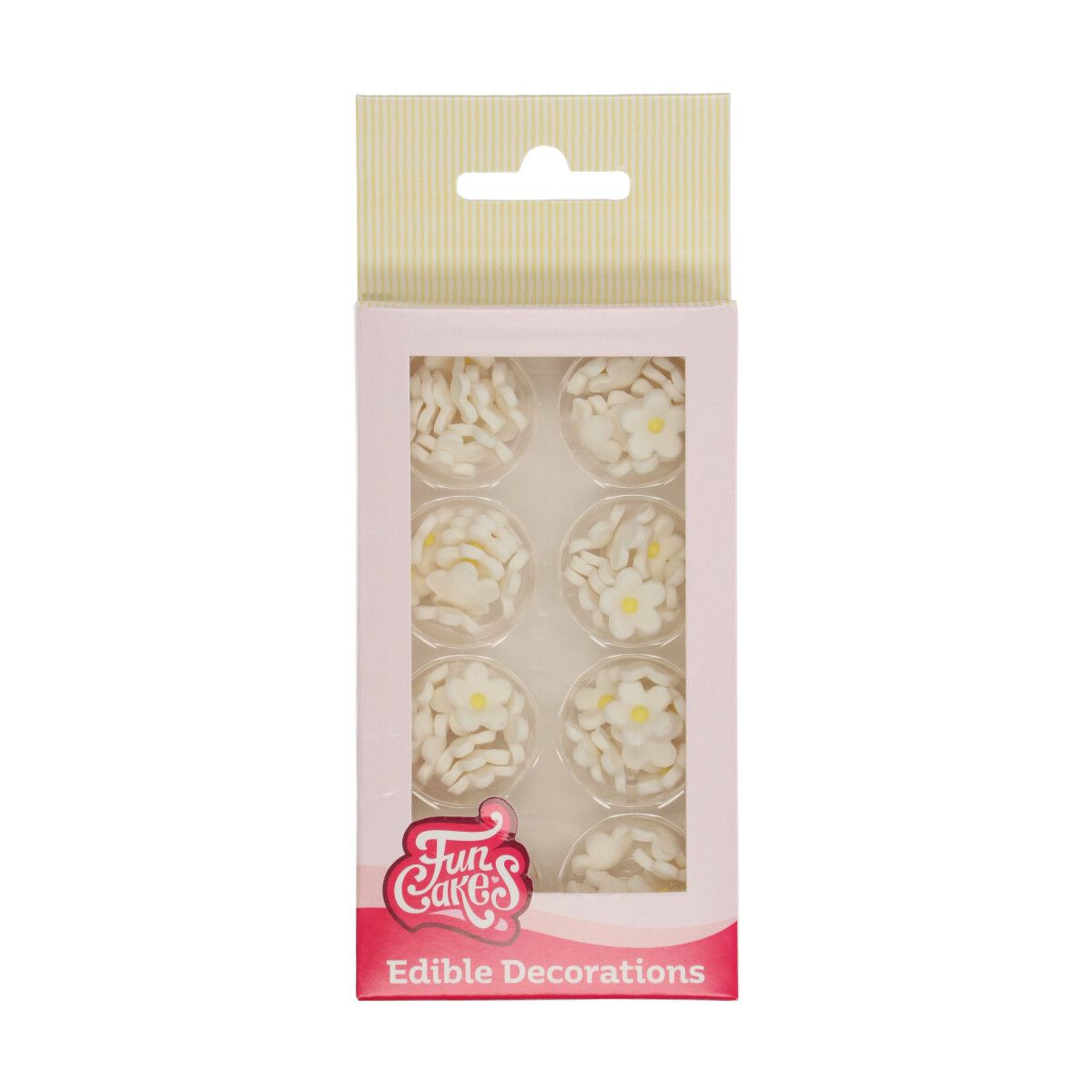 Zuckerdekor Mini-Blüten Weiß Set/64 Zuckerdekor Mini-Blüten Weiß Set/64