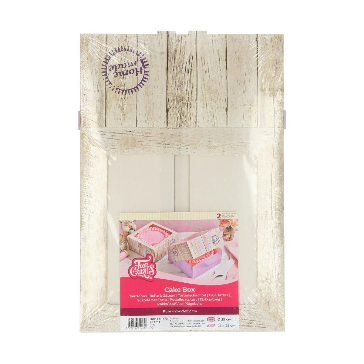 Tortenschachtel - Pure- 26x26x12cm 2er Set Tortenschachtel - Pure- 26x26x12cm 2er Set