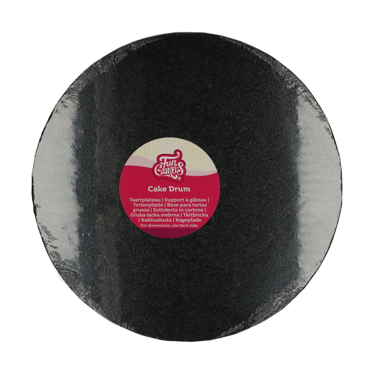 Cake Drum (Tortenplatte) Rund Ø30,5cm Schwarz