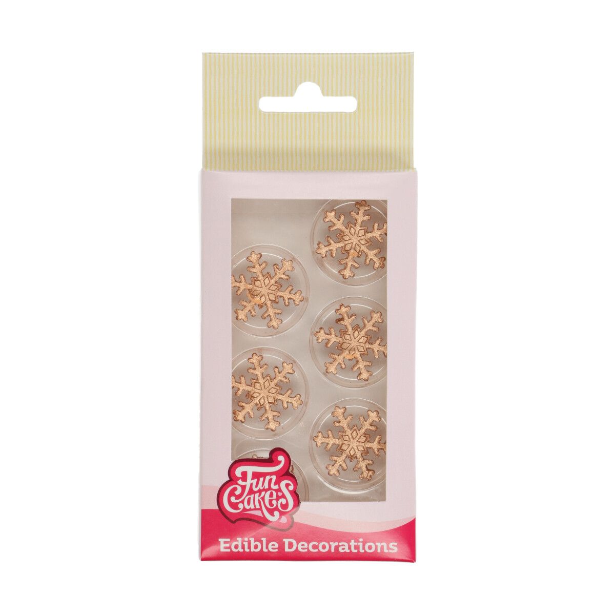 Zuckerpaste Dekorationen Eiskristall Bronze Gold 12/pk Zuckerpaste Dekorationen Eiskristall Bronze Gold 12/pk