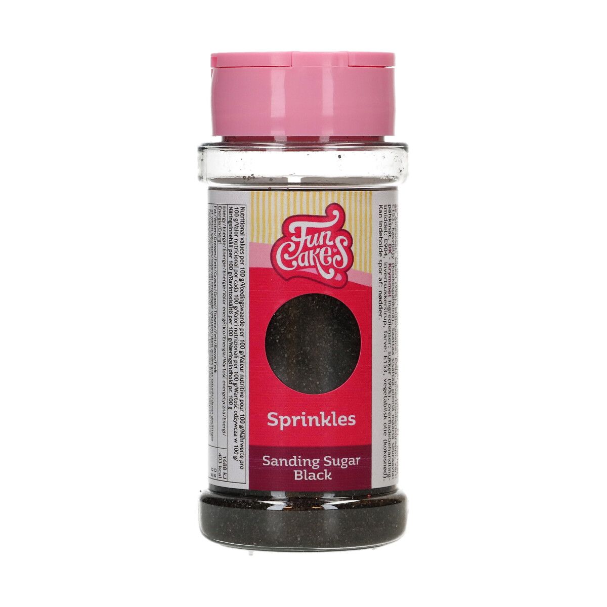 Farbzucker / Sanding Sugar - Schwarz 80 g Farbzucker / Sanding Sugar - Schwarz 80 g