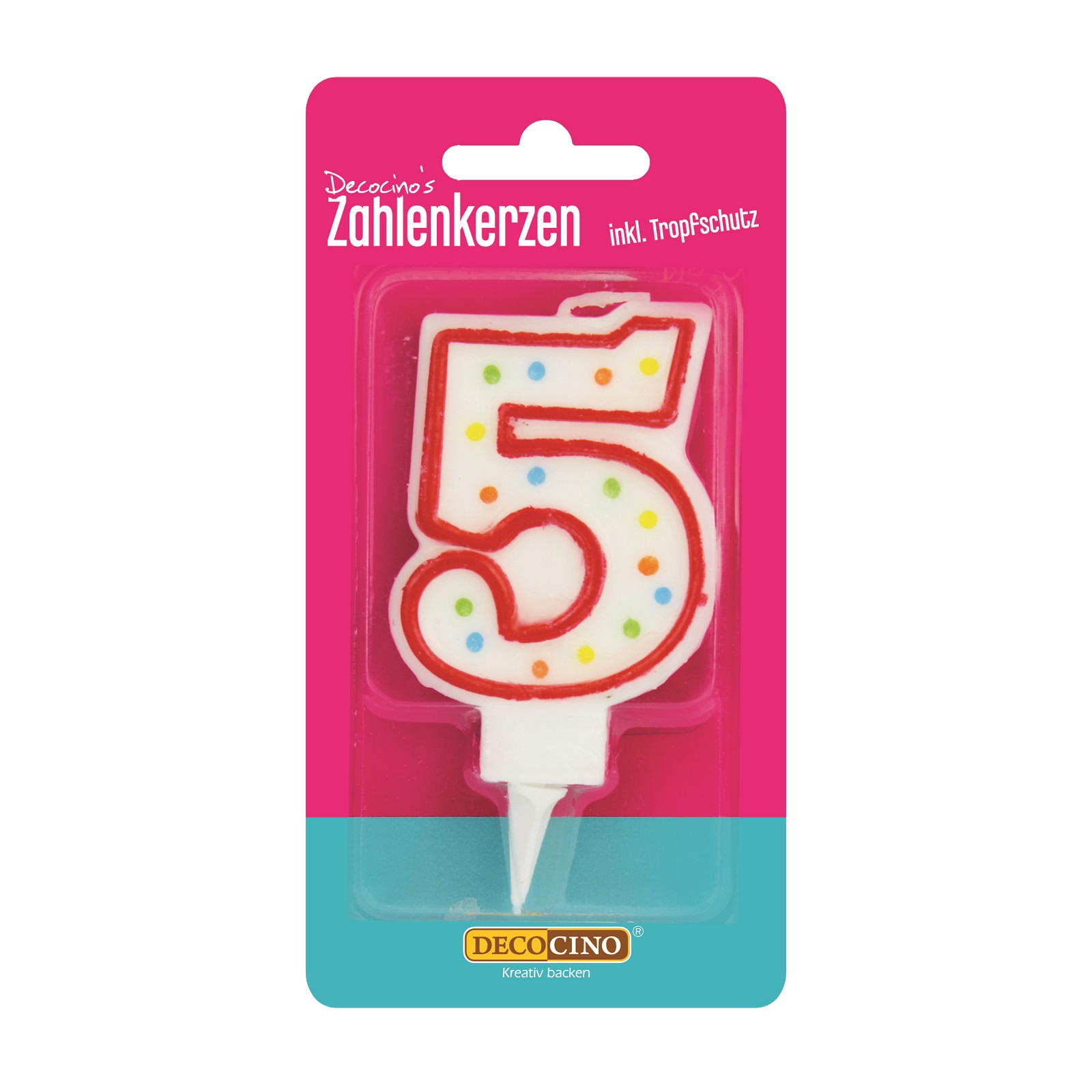 Zahlenkerze 5 Zahlenkerze 5