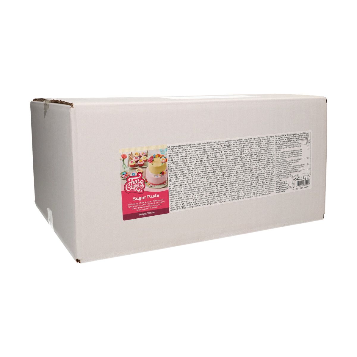 Fondant Bright White / Weiß 12,5 kg (5 x 2,5 kg) Fondant Bright White / Weiß 12,5 kg (5 x 2,5 kg)