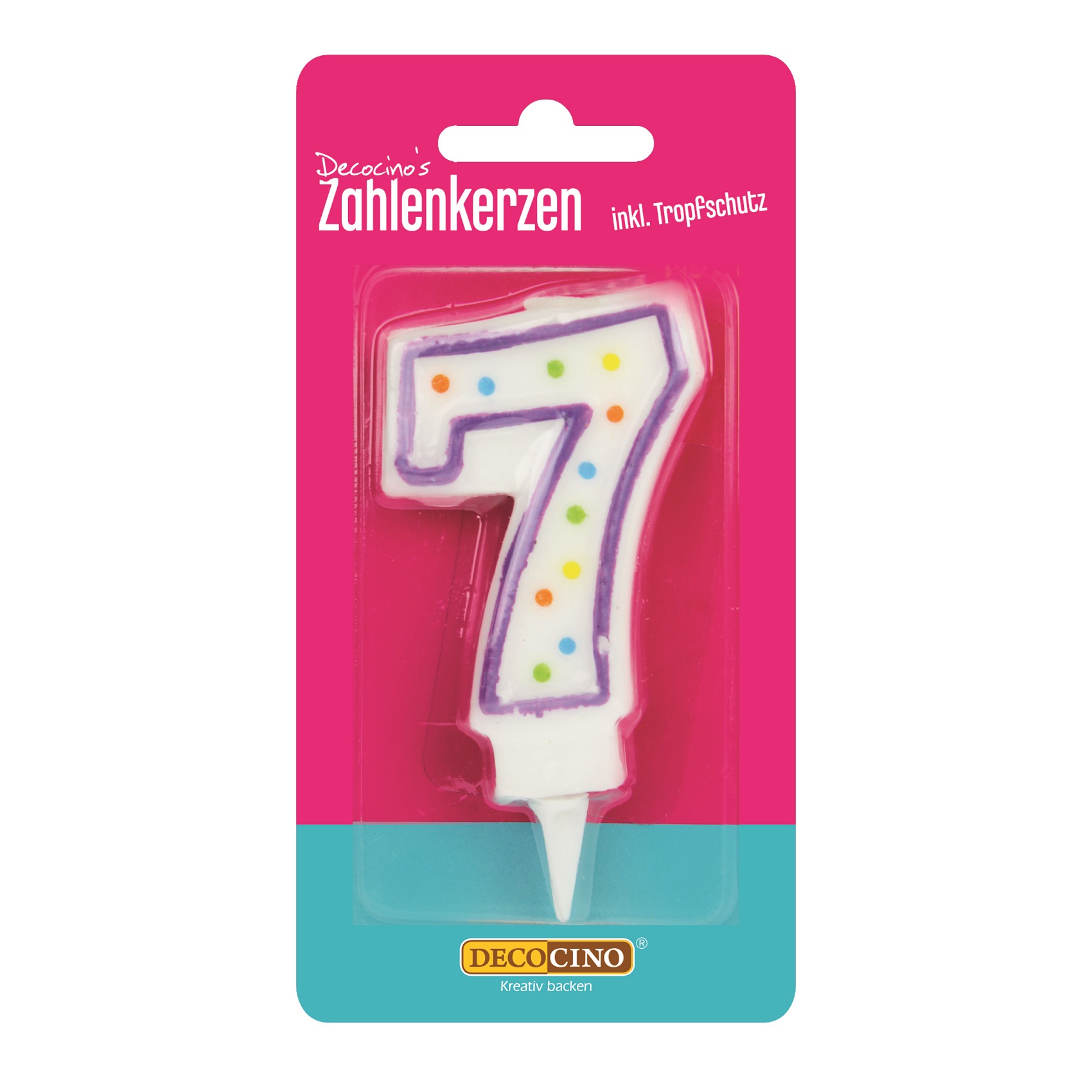 Zahlenkerze 7 Zahlenkerze 7