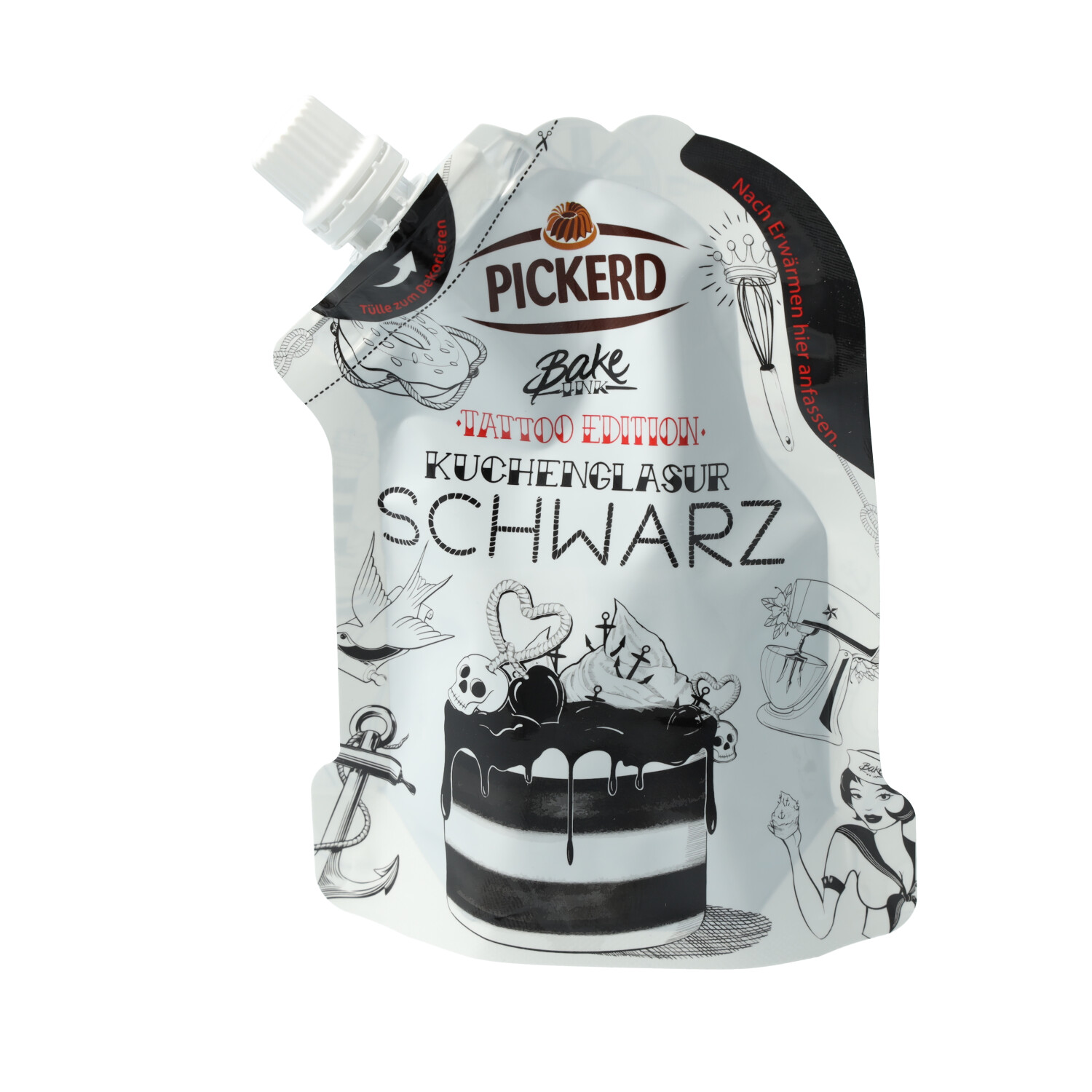 Kuchenglasur Bake Ink Tattoo-Edition Schwarz 125 g Kuchenglasur Bake Ink Tattoo-Edition Schwarz 125 g