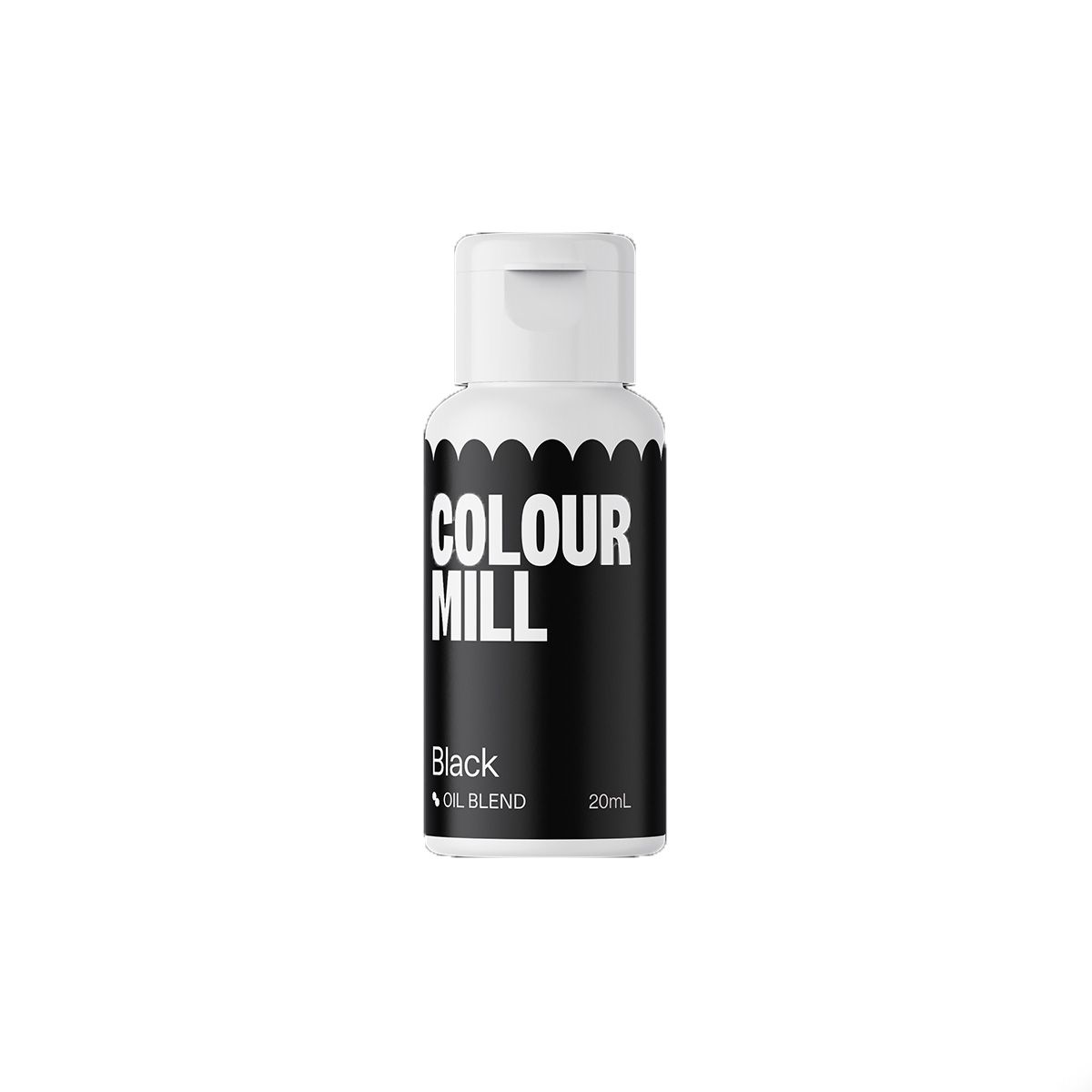 Öl Lebensmittelfarbe Black, Schwarz 20 ml