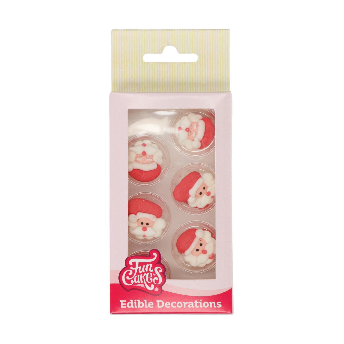 Zucker Dekoration Weihnachtsmann Set / 12 Zucker Dekoration Weihnachtsmann Set / 12