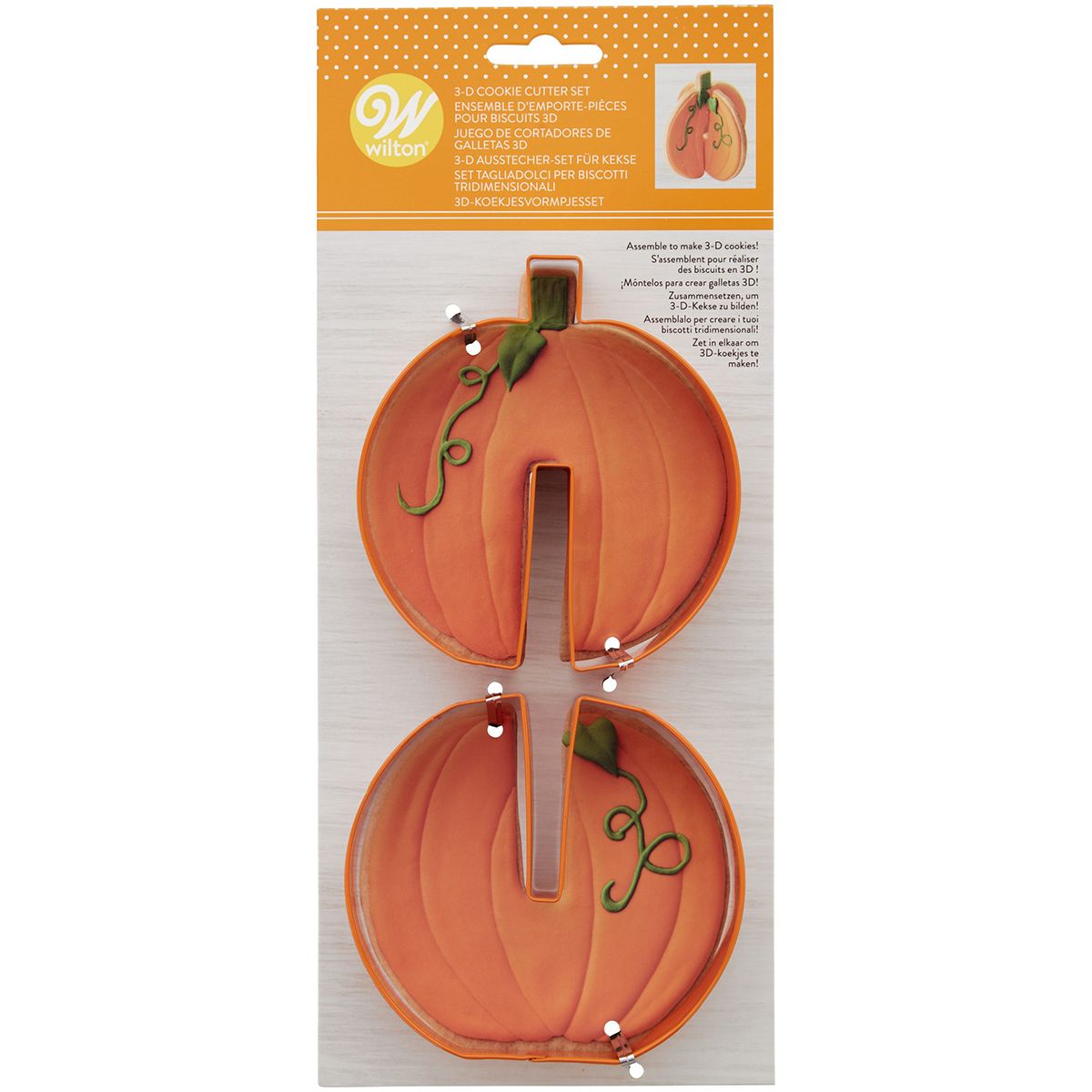 3D Cookie Cutter Pumpkin 3D-Kürbis-Set/2 3D Cookie Cutter Pumpkin 3D-Kürbis-Set/2