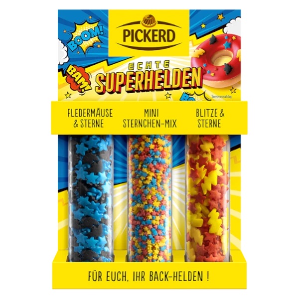 3er Set Streusel Superhelden 68 g 3er Set Streusel Superhelden 68 g
