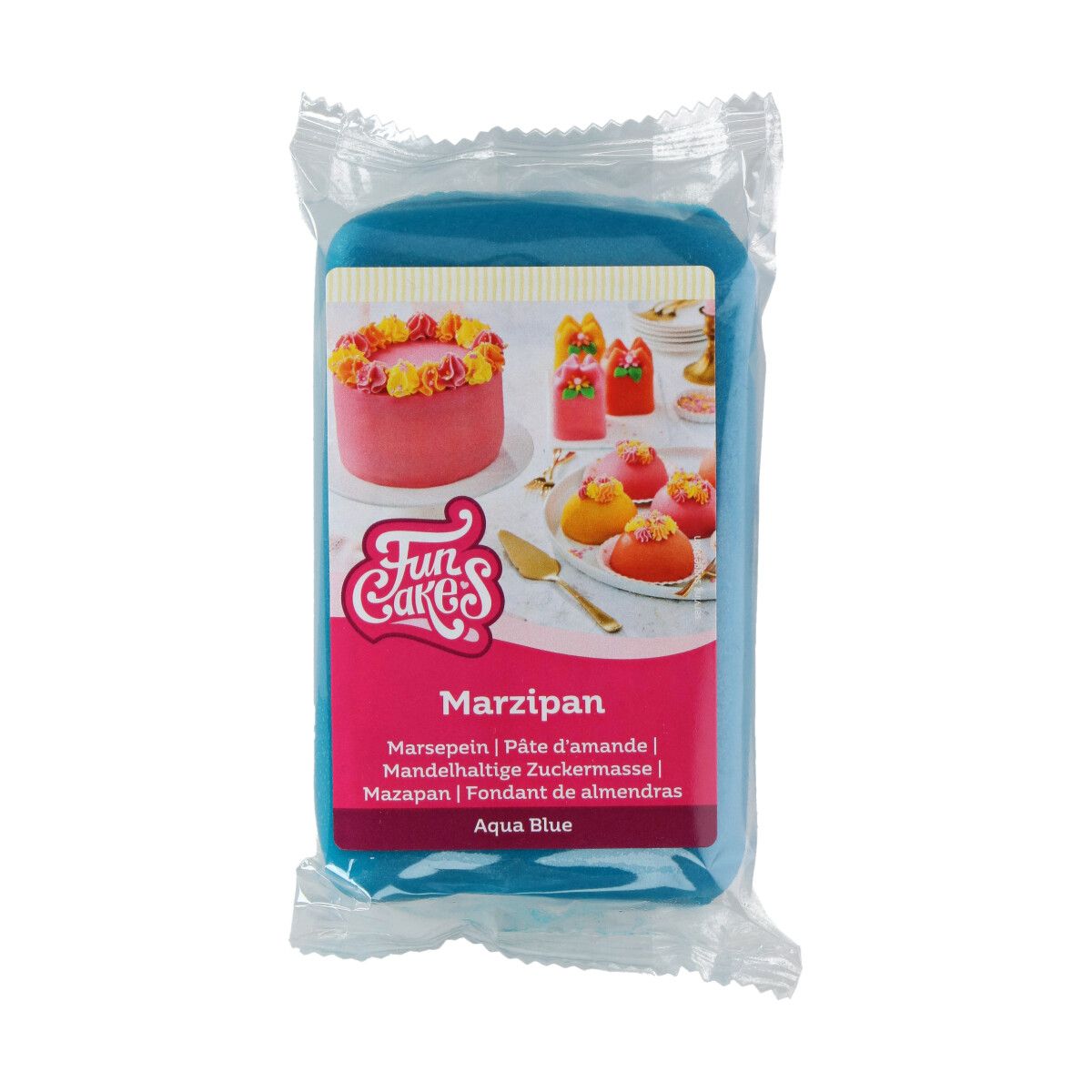 Mandelhaltige Zuckermasse Aqua Blue (Blau) 250 g Mandelhaltige Zuckermasse Aqua Blue (Blau) 250 g