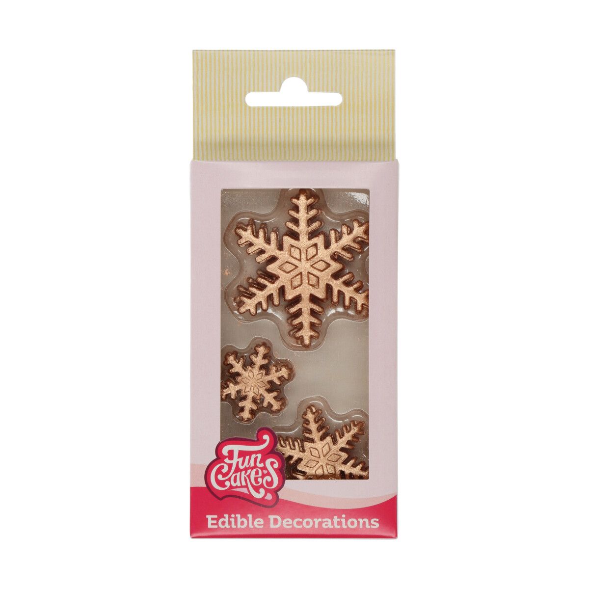 Zuckerdekoration Bronze Eiskristall gemsicht Set/12