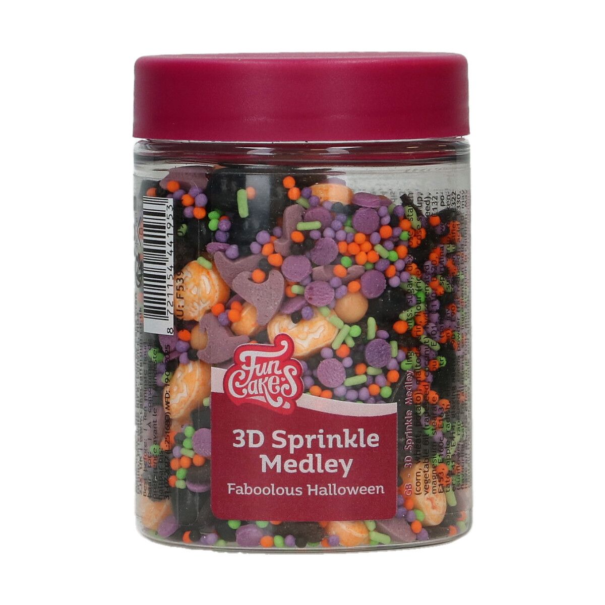 3D Sprinkle Medley Faboolous Halloween 70 g 3D Sprinkle Medley Faboolous Halloween 70 g