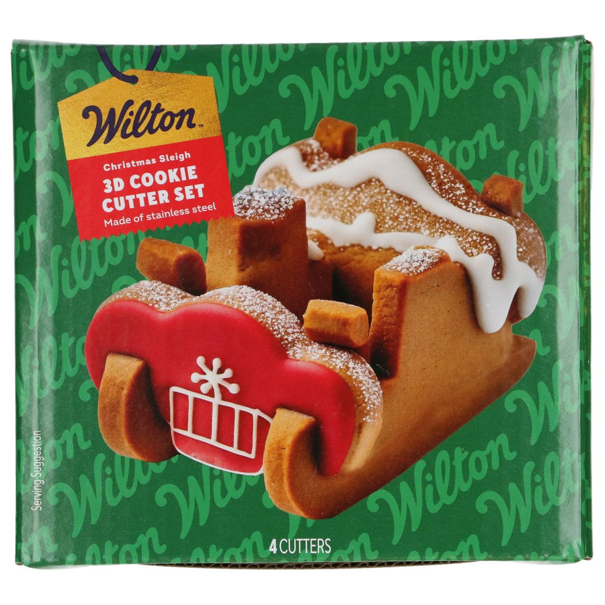 Keksausstecher 3D Weihnachtsschlitten set/4
