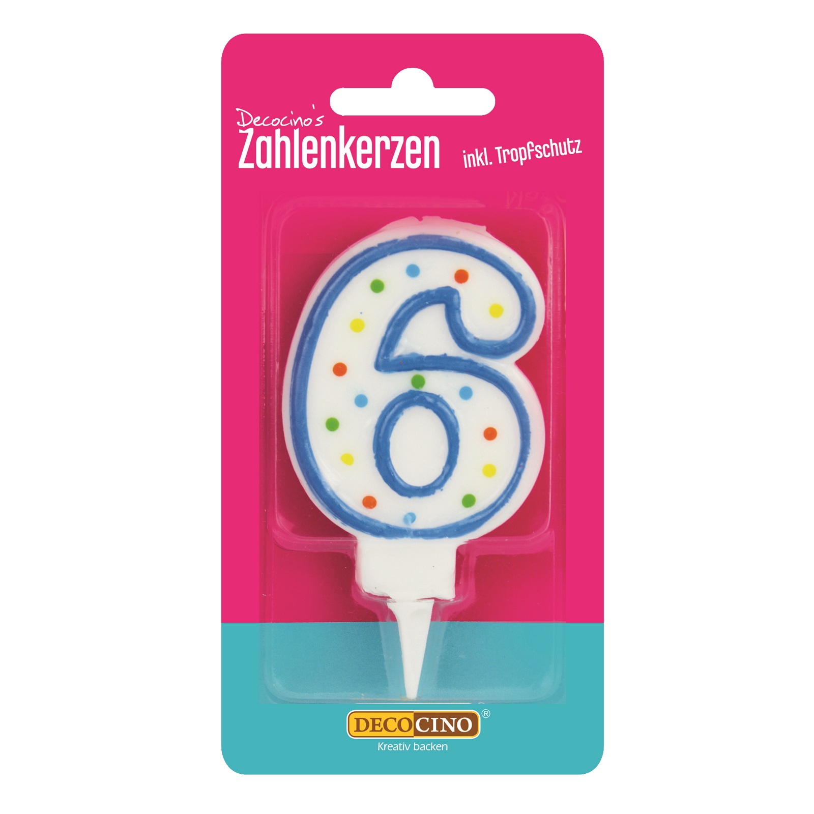 Zahlenkerze 6 Zahlenkerze 6