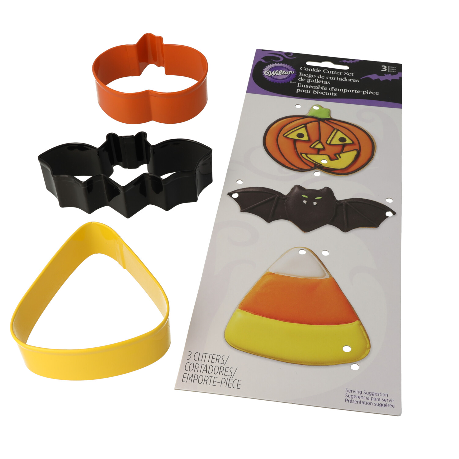 12608-Wilton Cookie Cutter Kürbis, Geist, Candy Corn Set_3-6