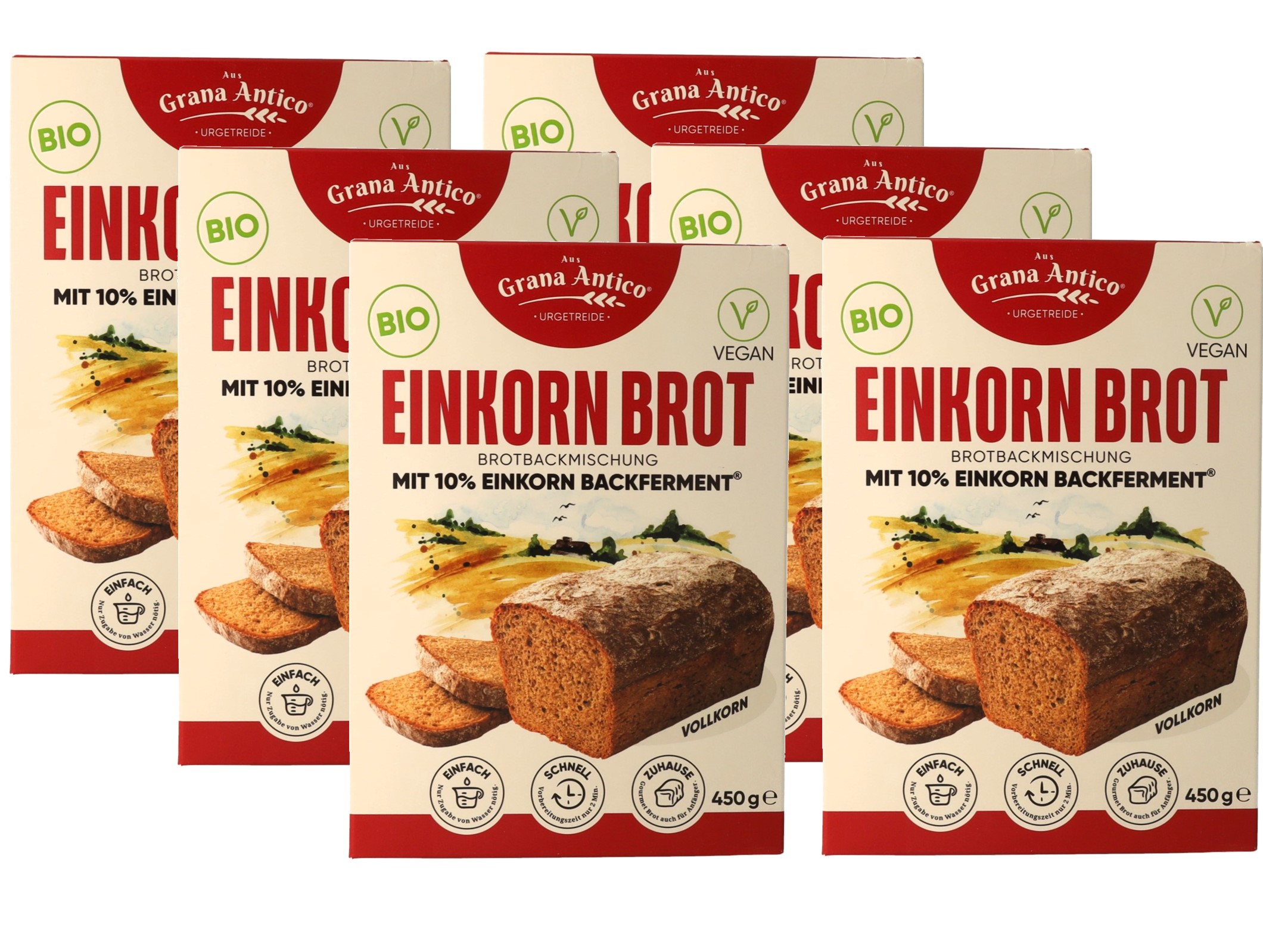 BIO-Einkorn-Backmischung Vollkorn 6 x 450 g BIO-Einkorn-Backmischung Vollkorn 6 x 450 g