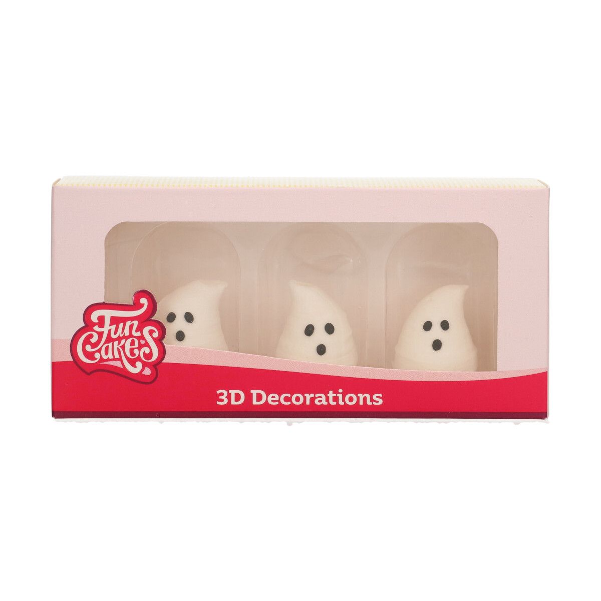 Zucker-Dekorationen 3D Geister Set/3 Zucker-Dekorationen 3D Geister Set/3