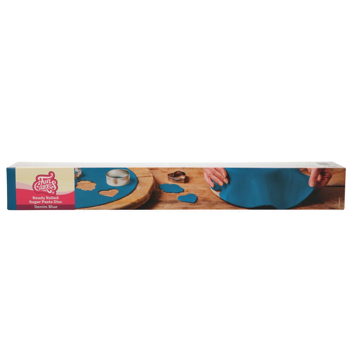 Ausgerollte Fondantdecke Denim Blue / Blau 430 g Ausgerollte Fondantdecke Denim Blue / Blau 430 g