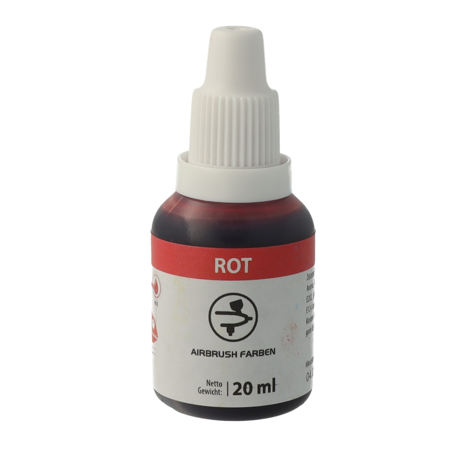 Lebensmittelfarben Airbrush Rot / Red 20 ml Lebensmittelfarben Airbrush Rot / Red 20 ml
