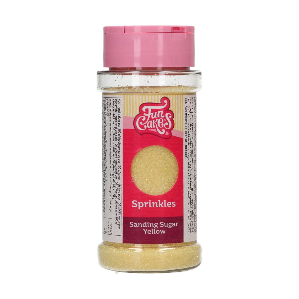 Farbzucker / Sanding Sugar - Gelb 80 g
