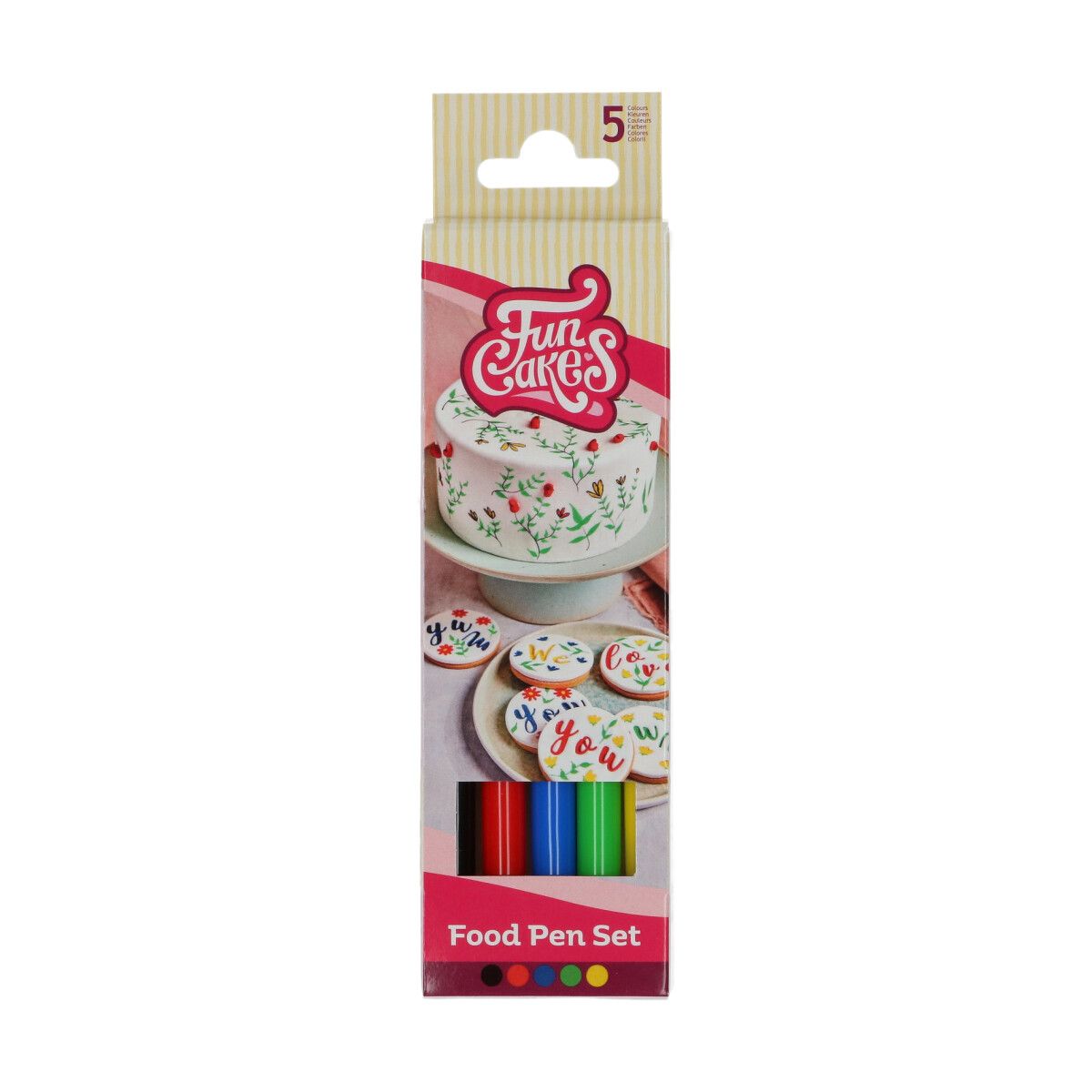 FunColours Brush Food Pen Primary Set/5 FunColours Brush Food Pen Primary Set/5