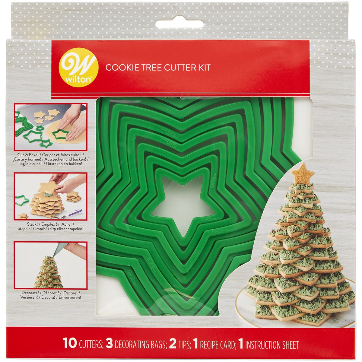 3D Christmas Cookie Tree Plätzchen-Baum Cutter Set/15 3D Christmas Cookie Tree Plätzchen-Baum Cutter Set/15