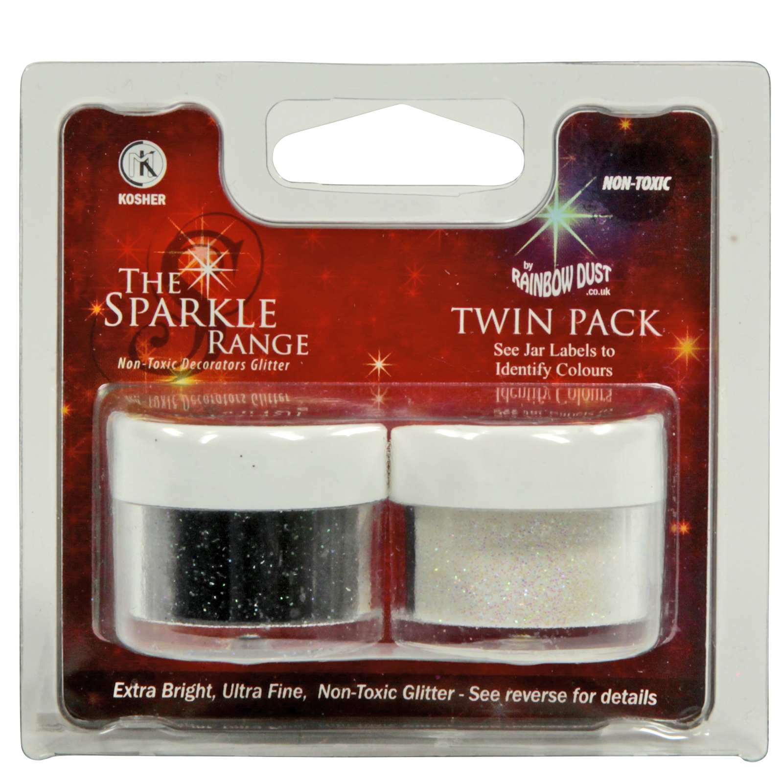 Sparkles Twin Pack Hologram Black + White Sparkles Twin Pack Hologram Black + White