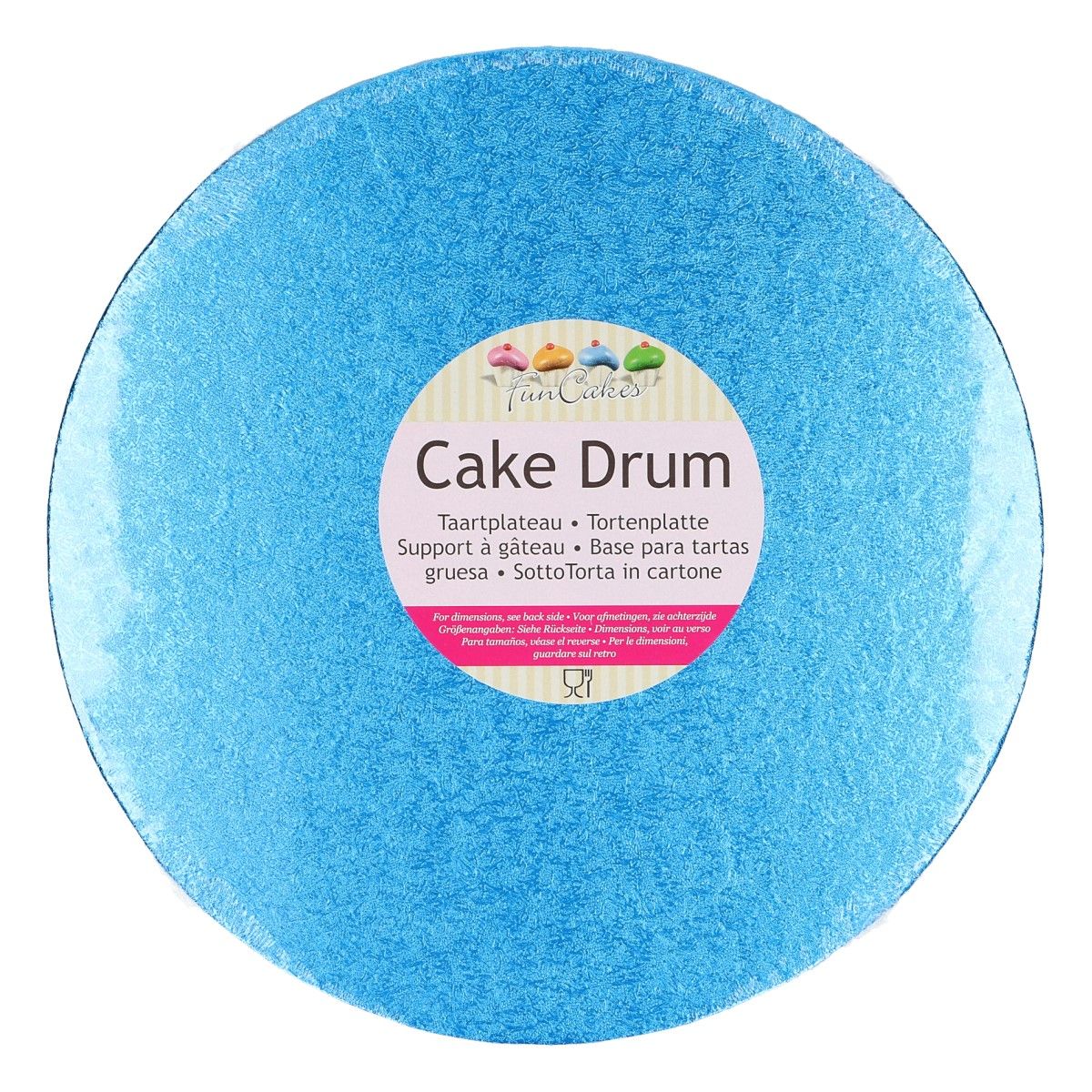 Cake Drum (Tortenplatte) Rund Ø 25cm Blau