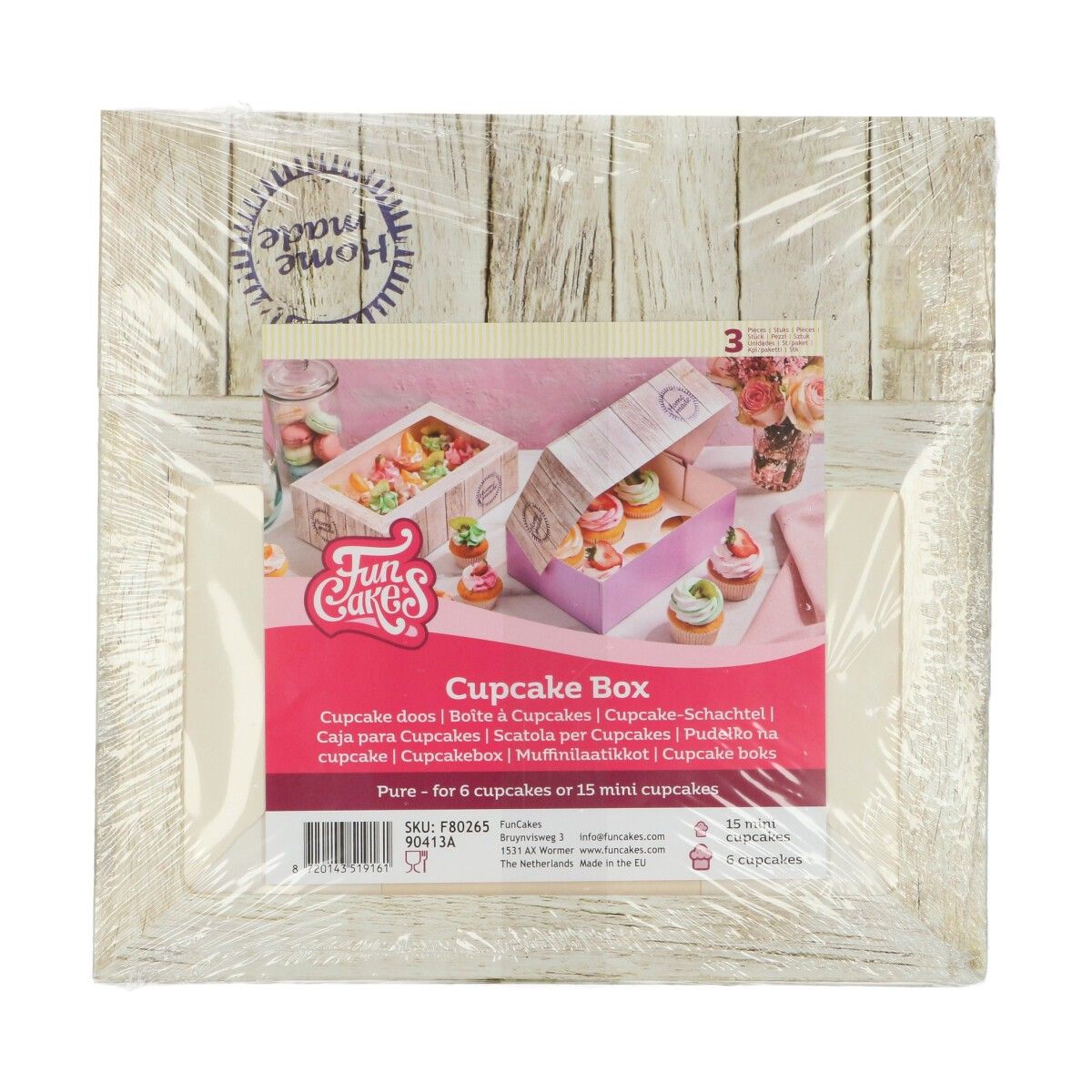 Cupcake-Schachtel - Pure- 24x16x8cm 3er Set Cupcake-Schachtel - Pure- 24x16x8cm 3er Set