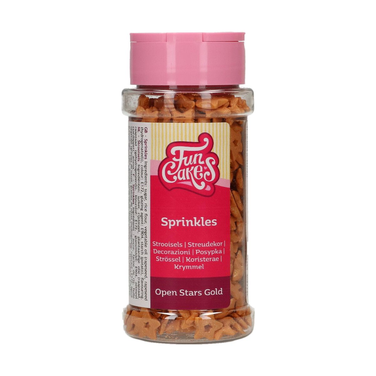 Streudekor Open Stars / Sterne Gold 50 g Streudekor Open Stars / Sterne Gold 50 g