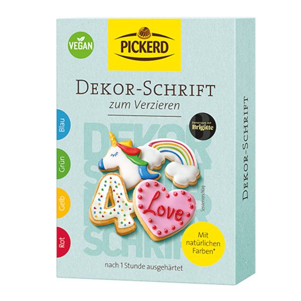 Dekor-Schrift Bunt 4 x 20 g Dekor-Schrift Bunt 4 x 20 g