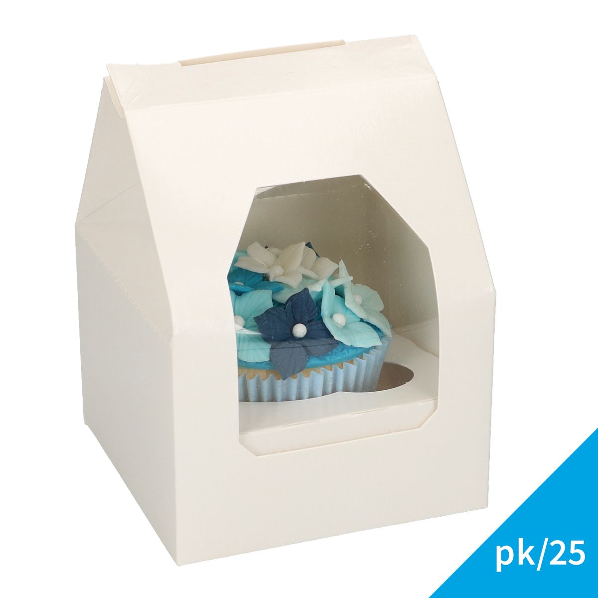 Cupcake-Schachtel 1er - Blanco / 25er Set Cupcake-Schachtel 1er - Blanco / 25er Set
