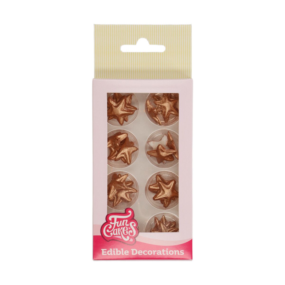 Zucker Dekoration Sterne Bronze Gold Set /24 Zucker Dekoration Sterne Bronze Gold Set /24