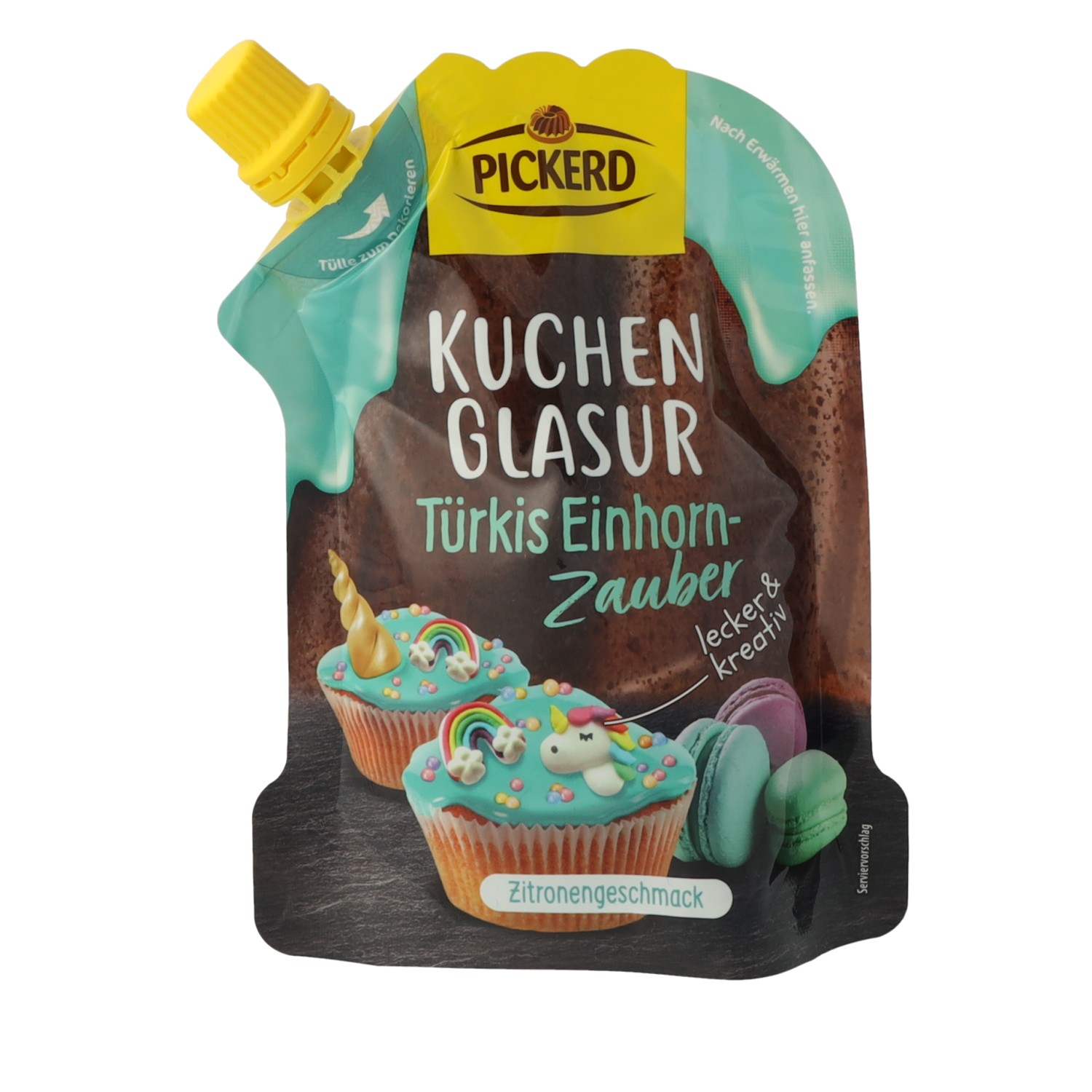 Kuchenglasur Türkis Einhorn-Zauber Zitrone 125 g Kuchenglasur Türkis Einhorn-Zauber Zitrone 125 g