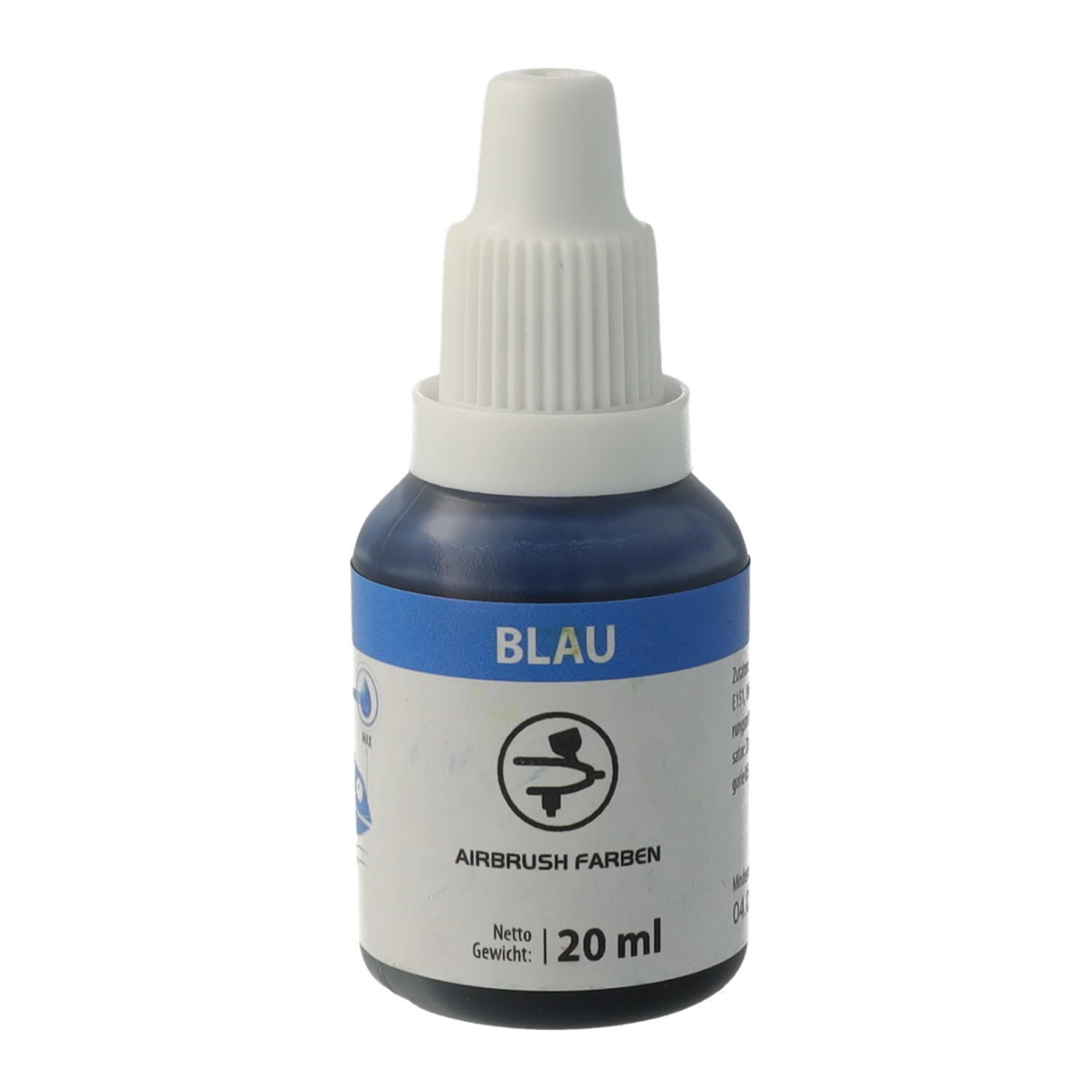 Lebensmittelfarben Airbrush Blau / Blue 20 ml