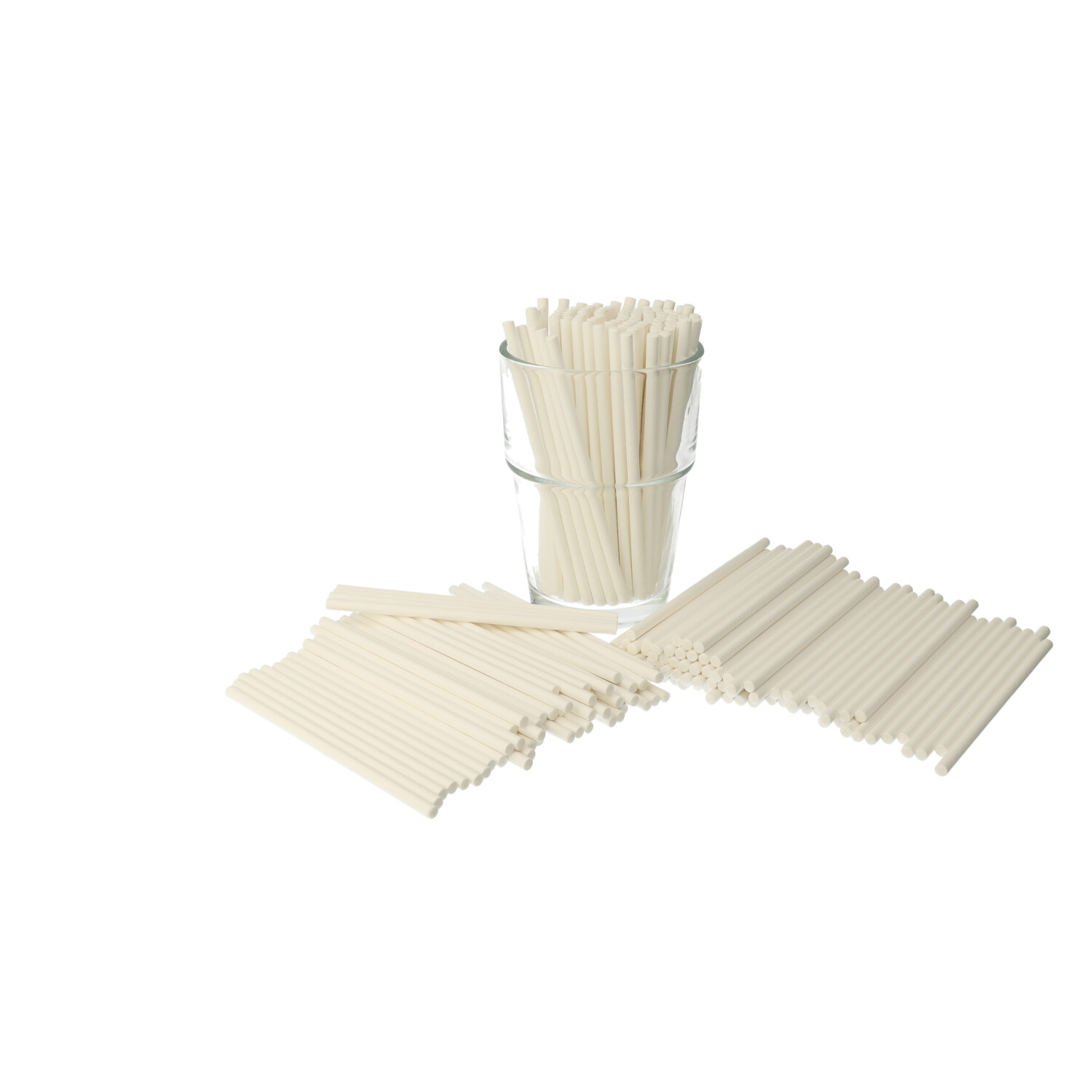 Papierstiele kurz 100 mm weiß ca. 14.000 Stück Megapack Papierstiele kurz 100 mm weiß ca. 14.000 Stück Megapack