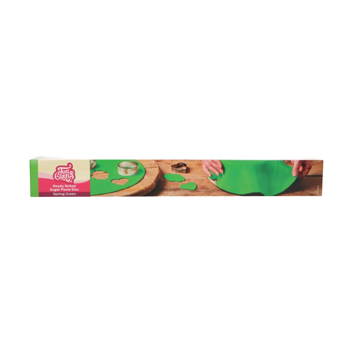 Ausgerollte Fondantdecke Spring Green / Frühlingsgrün 430 g Ausgerollte Fondantdecke Spring Green / Frühlingsgrün 430 g