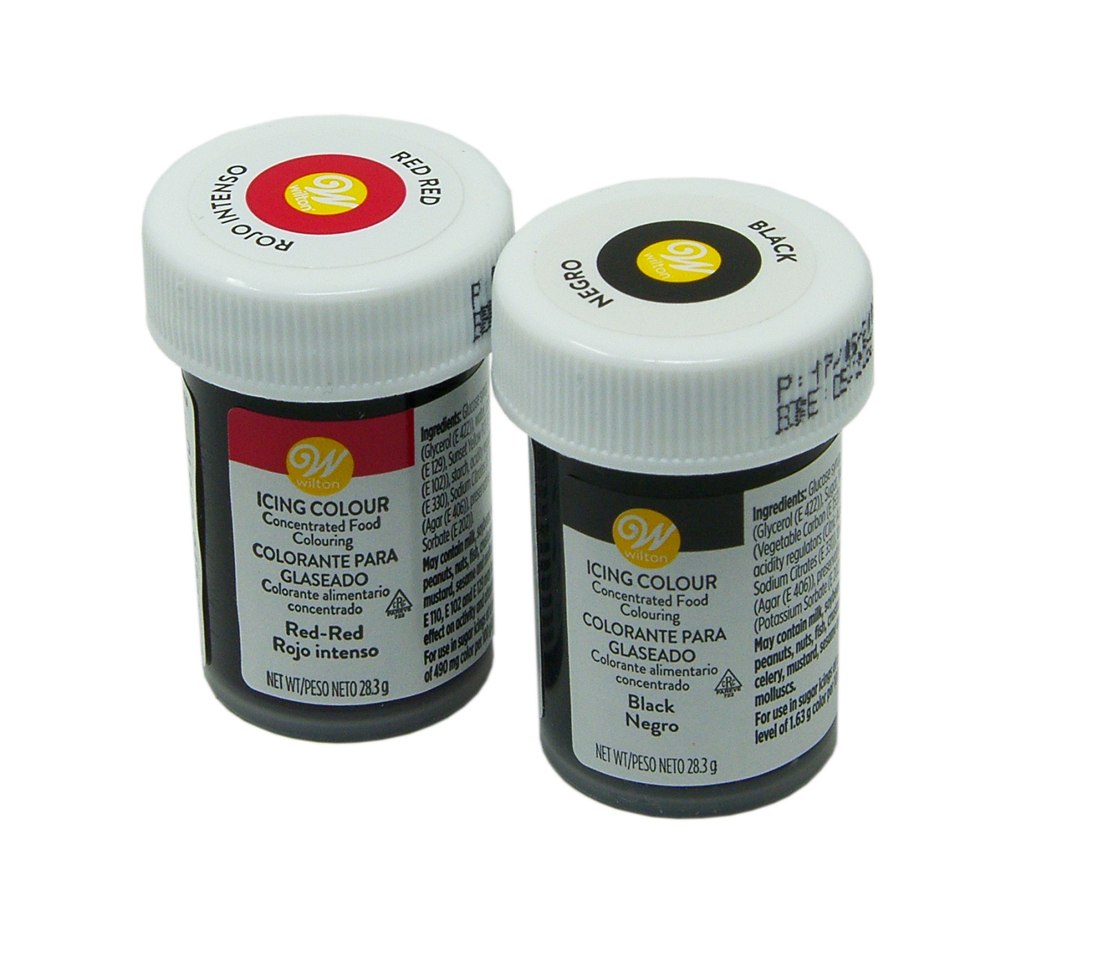 Wilton Glasurfarbe Tadago Set Rot Schwarz Wilton Glasurfarbe Tadago Set Rot Schwarz