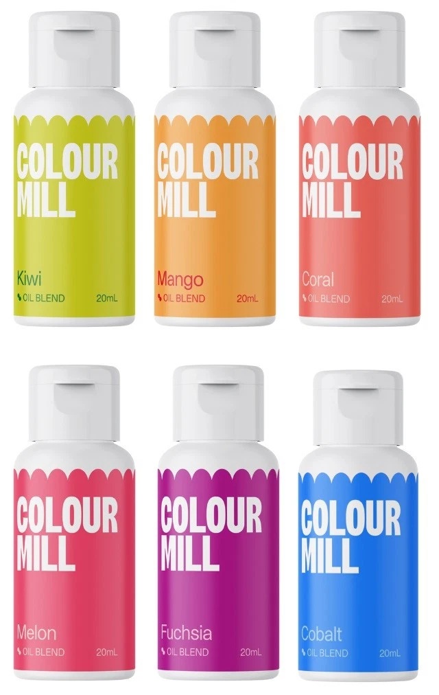 Öl Lebensmittelfarbe Tropical Set 6 x 20 ml